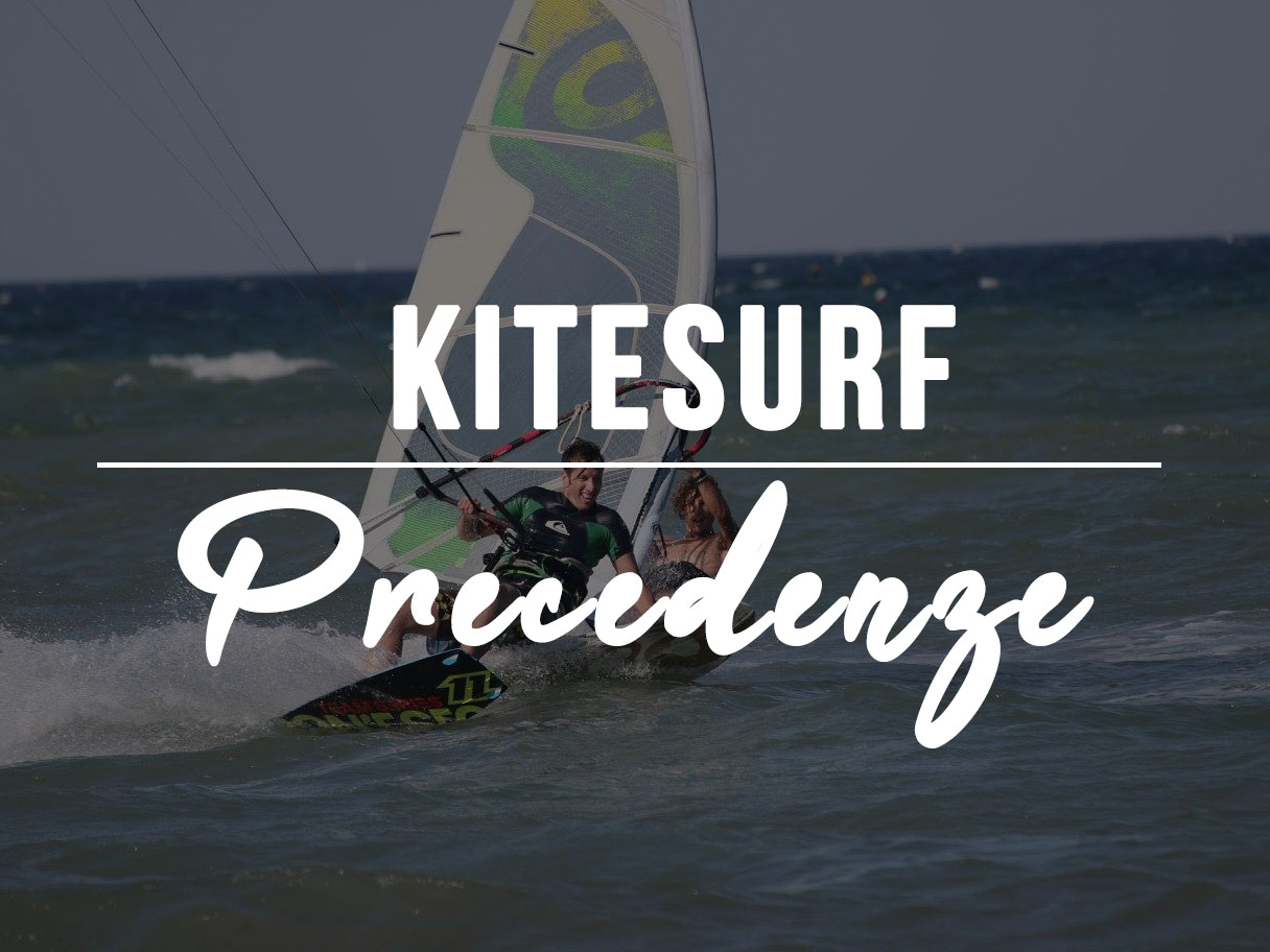 Kitesurf e windsurf: le precedenze